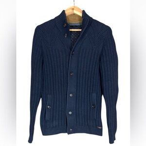 Ted Baker London dark blue cardigan sweater with button closure Size 2 = Small